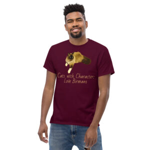 Zoo Media Birman(Cats with Character: Love Birmans/Front Design) Men's classic tee