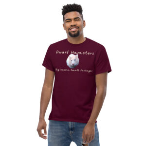 Zoo Media Dwarf Hamster(Dwarf Hamsters Big Hearts, Small Packages/Front Design) Men's classic tee
