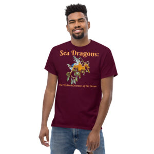 Zoo Media Sea Dragon(Sea Dragons: The Mythical Creatures of the Ocean/Front Design) Men's classic tee