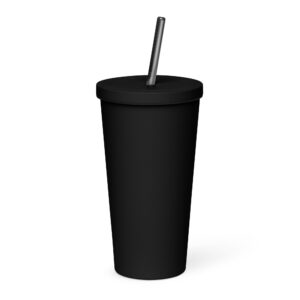Zoo Media Insulated tumbler with a straw